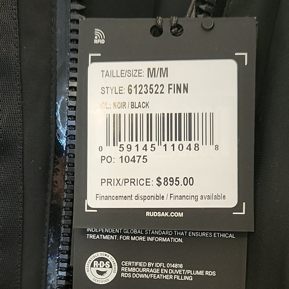 Rudsak Black Finn Jacket